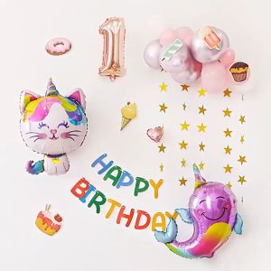 Bóng bay hình mặt mèo vương miện dễ thương size đại 70cm trang trí sinh nhật sự kiện