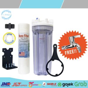 PAKET FILTER AIR KRAN / KERAN LENGKAP TAHAP 1 AIR KOTOR KUNING LUMUT LUMPUR PAM PDAM SUMUR BOR