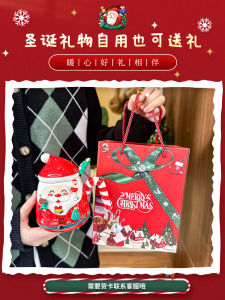 Christmas Cup Household with Cover Spoon Creative Festival Gift Cup Internet Popular Good-Looking Mug Gift Box Gift