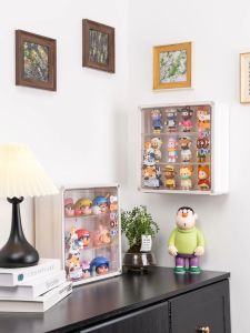 AMU·PIGGY | Transparent Dustproof Wall Mount Display Storage Cabinet