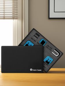 V4sim Cases Phone Sim Card Eject Tool Memory Card Holder Travel Essential Universal Sim Card Converter Recovery Tool Box