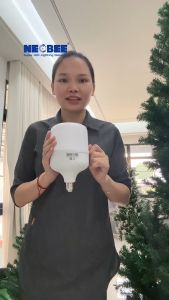 Neobee ขั้วสายไฟพร้อมหลอดไฟ LED ขาว วอร์ม ประหยัดพลังงาน สว่างเป็นพิเศษ E27 ขนาดเล็ก ใหญ่ ไฟบ้านตลาดนัด กันน้ำ