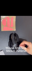 Suitable for Logitech G502x - Lizard & Snowflake Pattern Anti-Slip Sweat-Resistant Mouse Stickers