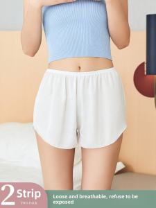 Women's Safety Pants Fashion Tape Summer Thin Outwear Non-Curling Seamless Leggings Plus Size Loose Safety Pants