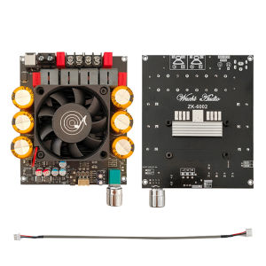 ZK-6002 2.0 Kênh Nguyên Chất Bộ Khuếch Đại Công Suất Ban 600W + 600W Âm Thanh Stereo Mô-đun DC18-50V TPA3255 Chip Ứng Dụng Máy Tính