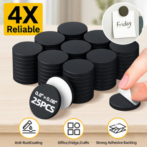 20x2mm Self-Adhesive Flexible Magnetic Points 25/60/120/150pcs Small Round Magnetic Stickers with Sticky Backing Arts and Cra