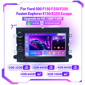 Android Radio For Ford F150 F250 F350 Fusion Mustang Explorer Edge Focus Multimedia Player 7" Touch Screen Carplay Auto Stereo