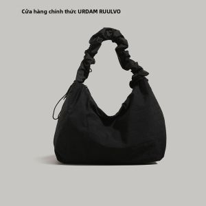 URCDN RDALVO | Túi Đeo Vai Thời Trang Dung Lượng Lớn Thiết Kế Nếp Nhăn