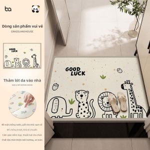 BEIAISI | Thảm Lót Cửa Chống Trượt Chống Bẩn Không Cần Giặt