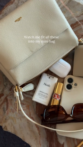 TOCCO TOSCANO Marlows Shoulder Mini Bag กระเป๋าหนังแท้ สายสะพายถอดเปลี่ยนได้ มีช่องอเนกประสงค์