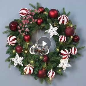 Christmas garland complete set garlands for christmas decor wreath artifical eucalyptus garland for center table rattan hanging decor garlands ribbon tinsel garland christmas balls christmas flower christmas bow christmas ribbons roll xmas decor 2025