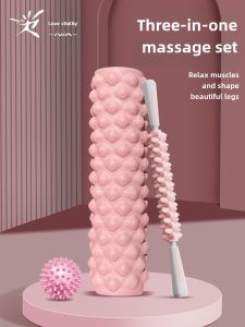 Beginner Yoga Foam Roller Muscle Leg Triangle Back Massager Tool for Fitness And Exercise Enthusiasts by iVIM/Ai Li Li