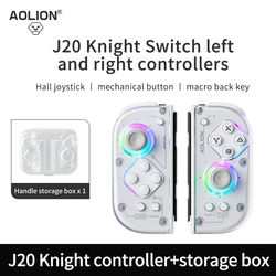 Aolion(澳加狮) | AOLION J20 Hall Joy-con Gamepad for NS2/Switch OLED/Switch NFC HD Shake Lite Left and Right Split Game Controller
