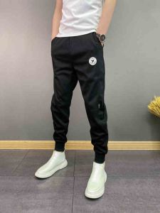 กางเกงวอร์มกีฬาลำลองสำหรับผู้ชาย สไตล์ใหม่ ฤดูใบไม้ร่วง/ฤดูหนาว กางเกงขายาวทรงตรง ทรงสลิมฟิต กางเกงขายาวลำลองสำหรับผู้ชาย