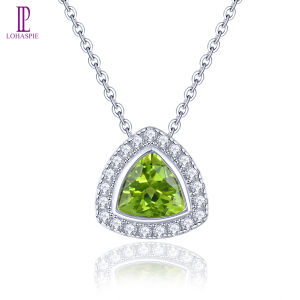 Trang Sức Lohaspie Mặt Dây Chuyền Thật 1.8 Carat Mặt Dây Chuyền Peridot Tự Nhiên Nguyên Bản Bằng Bạc 925 Mặt Dây Chuyền Peridot Cắt Nghìn Tỷ Đá Quý Dành Cho Nữ Trang Sức Quà Tặng Sinh Nhật