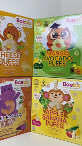 ZÉRA Mom - [HALAL] BAEBIS Organic Baby Rice Puff Finger Food for Teething Babies - 5 Flavours (6 Months+)