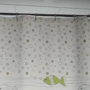 Cartoon Fish Design Shower Curtain