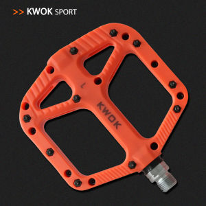 Kwok Bicycle Pedals Ultralight Pedal Platform MTB Road Mountain Bike Pedal Anti-slip Nylon DU Bearings Flat Pedals Bicycle Part