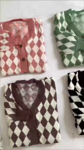 Sido Cardigan / Atasan Baju Rajut Wanita / Cardigan Rajut Korea