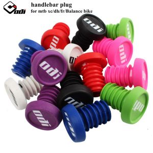 ODI 2 Pcs Mountain Bicycle Parts Grip Anti-slip Firm Handlebar Caps Manopole Mtb Bike Bar End Plugs For Bmx Dh Fr Balance Bike