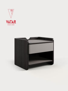 VATAR | Italian Luxury Style Single Drawer Nightstand