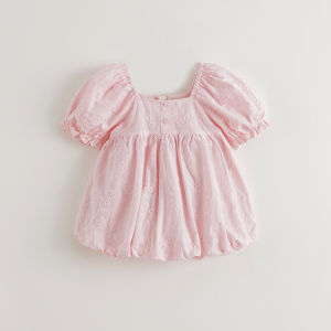 Marc&Janie | All-Over Embroidery Puff Sleeve Girl Dress