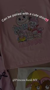 PRINCESS KESLI 2-12 Years Girl Cargo Pants Seluar Budak Perempuan Pink Bow Loose Long Pants Seluar Panjang For Kids Girl