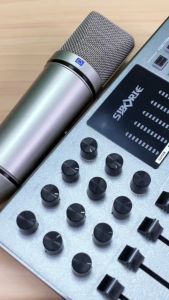 Siborie【Free OTG】Y12 soundcard +U87 mic+H7 headphone+OTG-IPhone/Type C Kabel Konversi Full Set Paket recording lengkap Dengan braket kantilever komplit