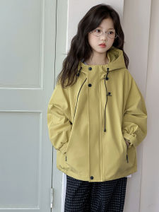 MPW | Girls Spring Autumn Jacket 2025 New Fashion Korean Style Embroidered Letter Windbreaker Coat Medium And Large Children