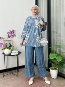 Setelan Panjang Wanita New Motif Best Seller Belanja Baju.id Rayon Premium Produk Viral