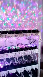 Bluetooth USB Rechargeable Disco Ball Light 16 Color Mode Strobe Stage Light Party Weed & Kids Room