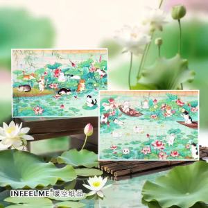Mr.paper | Mr.Paper 2 Gói PET Chống Thấm Nước 2.5D Kích Thước Lớn Miếng Dán Xếp Hình Cho Tạp Chí DIY Xây Dựng Cảnh Trang Trí Văn Phòng Phẩm