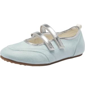 Agsdon | Breathable Blue Sport Mary Jane Ballet Training Shoes
