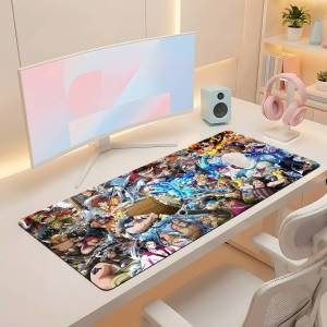 Bandai | One Piece Straw Hat Pirates Gaming Mouse Pad Large Rubber Keyboard Desk Mat With 2MM Stitched Edge Design