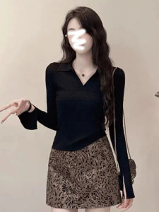 HUOLISI | Purple Long Sleeve Knit Sweater Fall and Winter
