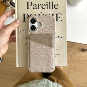 Luxury Color Collision Leather Wallet Card Slot Phone Case For iPhone 16 Pro Max E 14 11 12 13 15 Pro Max Mini Bumper Back Cover