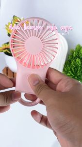 Avvic The Roku Mini Fan Kipas Angin Mini Portable with RGB Light Rechargeable Pocket Fan