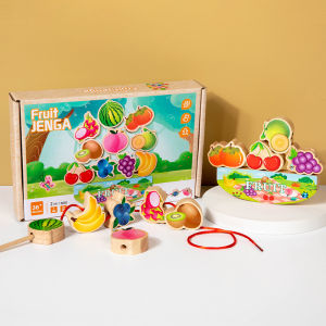Educational Wooden Stringing Beads Toy
