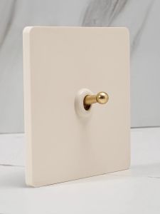 PIALT | Light French Style Creamy Brass Toggle Switch