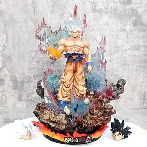 Hàng Cao Cấp - Mô Hình DragonBall Songoku vô cực + 3 đầu thay thế + có led cao 33cm nặng 2000g  Figure DragonBall - Có Hộp màu