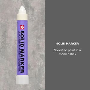 1PC Sakura Solidified Paint Solid Marker 14 To 392 Degrees F White Non-Toxic Waterproof Permanent Paint Marker Mark Anything