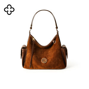 Velvet Leather Hobo Bag Large Capacity