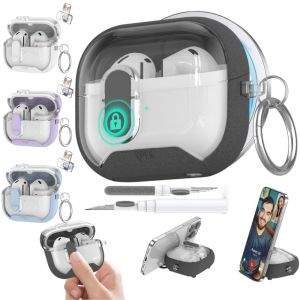 2025 เคสโทรศัพท์สําหรับSamsung Galaxy Buds 3/3Pro Secure Lockกรณีป้องกันพร้อมชุดทําความสะอาดสําหรับSamsung Galaxy Buds 3
