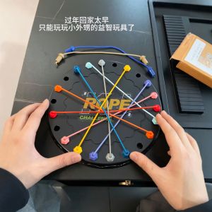 Early Education Logic Thinking Training Toys Big Challenge Unraveling Rope Parent-Child Interaction Tabletop Games for Kids