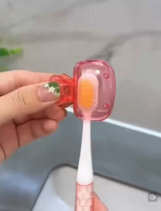 1pc Toothbrush Protective Cover Brush Cover Protective Cover Plastic Clip Portable Travel Cod