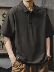 Heavyweight Stylish Loose Fit Mens Polo Shirt