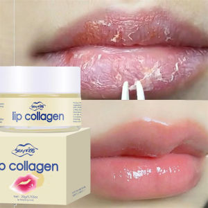 Hyaluronic Acid Collagen Sleep Lip Mask 20g Deep Hydration Lasting Moisturizing Exfoliation Day And Night Can Be Given As A Gift