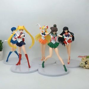 Mô hình 5 nhân vật thủy thủ mặt trăng Sailor Moon Usagi Ami Rei Makoto Minako Mamoru Setsuna Michiru Haruka Hotaru