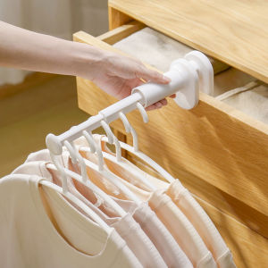 Portable Travel Laundry Drying Rod Collapsible Clothes Hanger for Business Trips Essential Folding Hotel Room Use