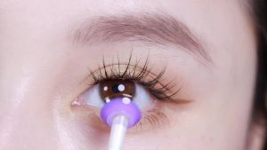 [COD] คอนแทคเลนส์สีม่วง 1 คู่ คอนแทคเลนส์สีคอสเพลย์ มีอายุ 1 ปี เลนส์ 14.0mm